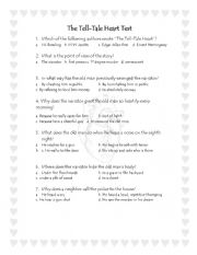 The Tell-tale Heart Questions And Answers Worksheet