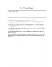 English worksheet: The Wonder years S01E01 Fill in the Blanks