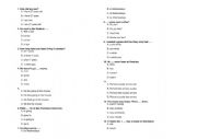 English Worksheet: Multiple Choice INTERMEDIATE Grammar Test WITH KEY