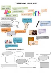 English Worksheet: Classroom Language