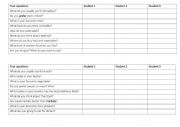 English Worksheet: Food. Conversation questions