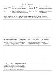 English Worksheet: hes his shes her