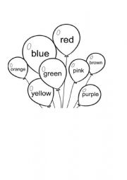 English Worksheet: Colors