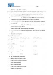 English Worksheet: DUMBO Film
