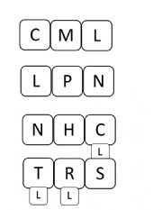 English Worksheet: Boggle Board