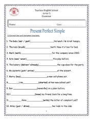 present perfect simple