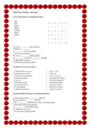 Sweet but psycho song worksheet