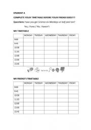 Timetable speaking