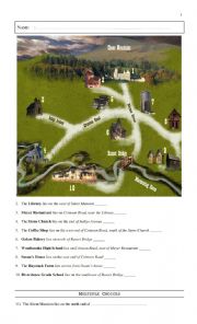 English Worksheet: map reading