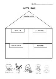 English Worksheet: Matts house