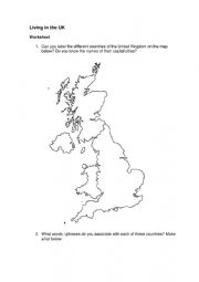 English Worksheet: The United Kingdom