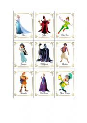 English Worksheet: Disney characters 3 (out of 4)