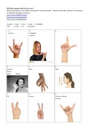 English Worksheet: hand gesture and body language