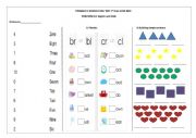 English Worksheet: final test