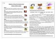English Worksheet: 3rd form Module one: section one 