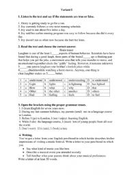 English Worksheet: test 11 form