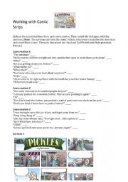 English Worksheet: Comic Strips - Writing and Speaking