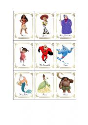 English Worksheet: Disney characters 4 (out of 4)