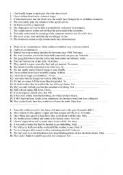 English Worksheet: inversion