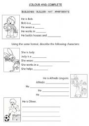 English Worksheet: Process Writing (Jobs)