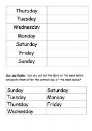 Days of the week