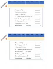 English Worksheet: Present Simple practice