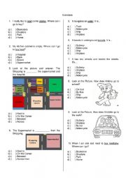 English Worksheet: Prepositions of place