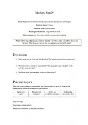 English Worksheet: MODERN FAMILY - PILOT -SEASON 1