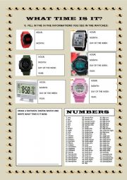 WHAT TIME IS IT? DIGITAL WATCHES