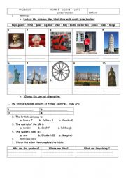 English Worksheet: Video Session : London Wonders  