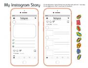 English Worksheet: Instagram Stories - Self & Peer Assessment Activity