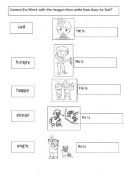 English Worksheet: How are you?