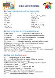 English Worksheet: Adjectives and Prepositions