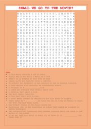 FILM VOCABULARY WORDSEARCH