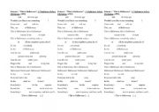English Worksheet: 