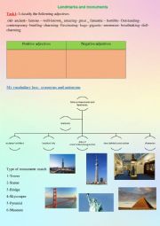 English Worksheet: landmarks