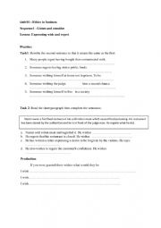 English Worksheet: ethics in business