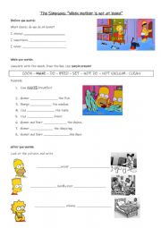 English Worksheet: Simpsons chores
