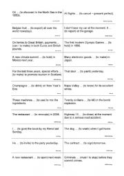 English Worksheet: Board game the active and passive voice
