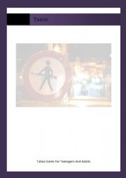 English Worksheet: Taboo