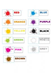 English Worksheet: Colours