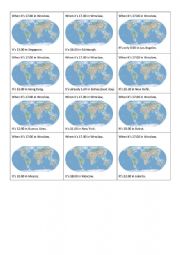 English Worksheet: Warmer _ time zones _ elementary - intermediate