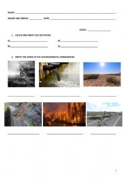 ENVIRONMENTAL EMERGENCIES TEST 1