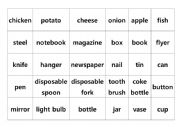 English Worksheet: Recyclable Things