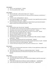 English Worksheet: Macbeth