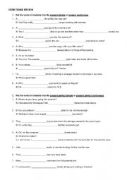 Verb tenses - overview