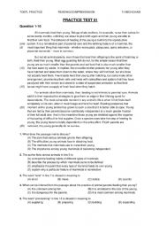 English Worksheet: TOEFL READING