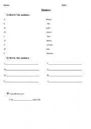 English Worksheet: test