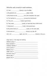 English Worksheet: Present Participle Exercises
