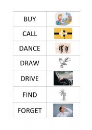 Verbs Memory Game